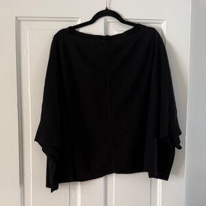 Juicy Couture Black Cashmere Poncho